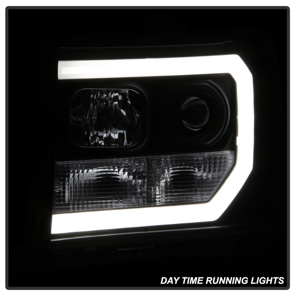 Spyder Auto 5083630 Light Bar DRL LED Projector Headlights for Select GMC Sierra 1500, GMC Sierra HD, GMC Sierra HD