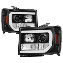 Load image into Gallery viewer, Spyder Auto 5083630 Light Bar DRL LED Projector Headlights for Select GMC Sierra 1500, GMC Sierra HD, GMC Sierra HD