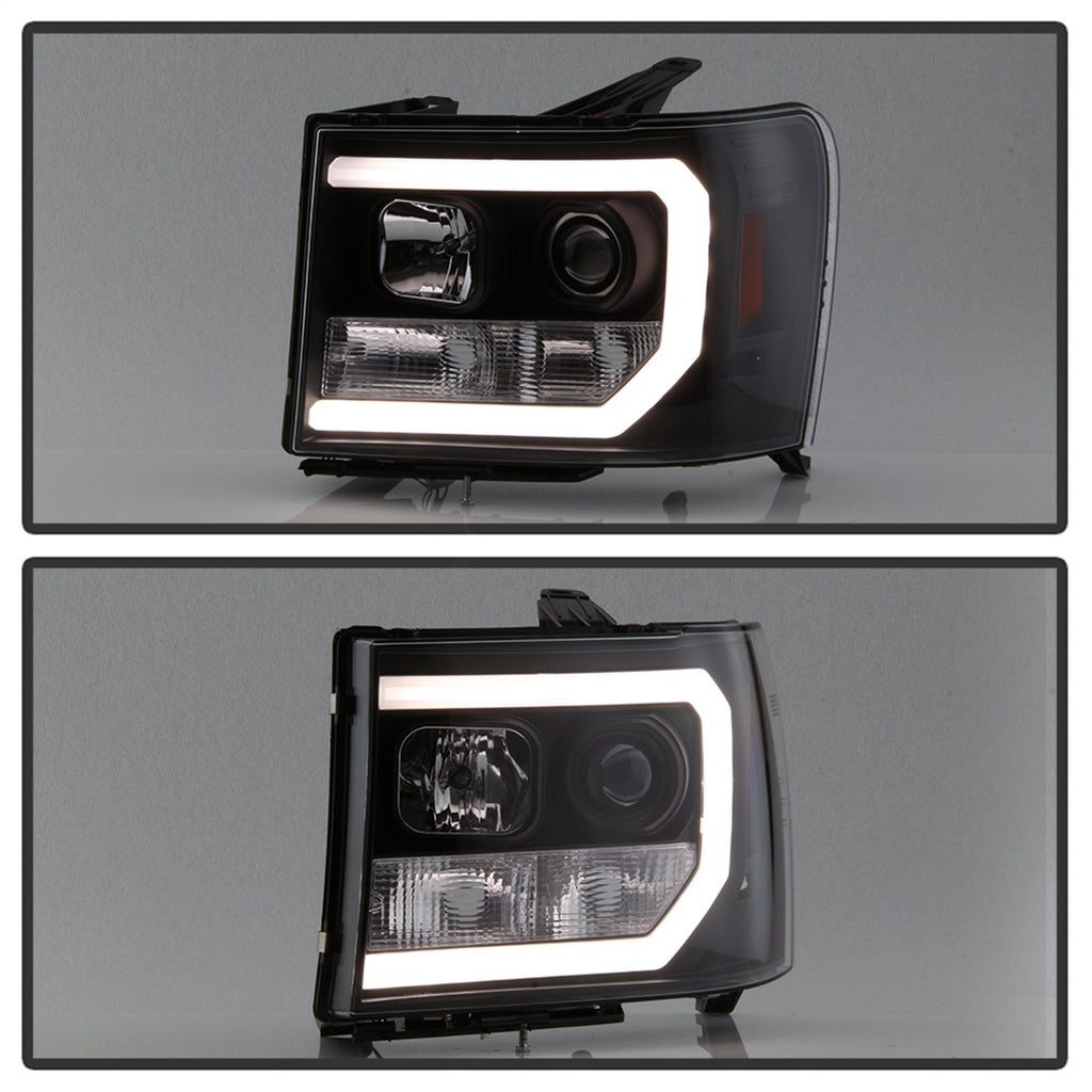 Spyder Auto 5083630 Light Bar DRL LED Projector Headlights for Select GMC Sierra 1500, GMC Sierra HD, GMC Sierra HD