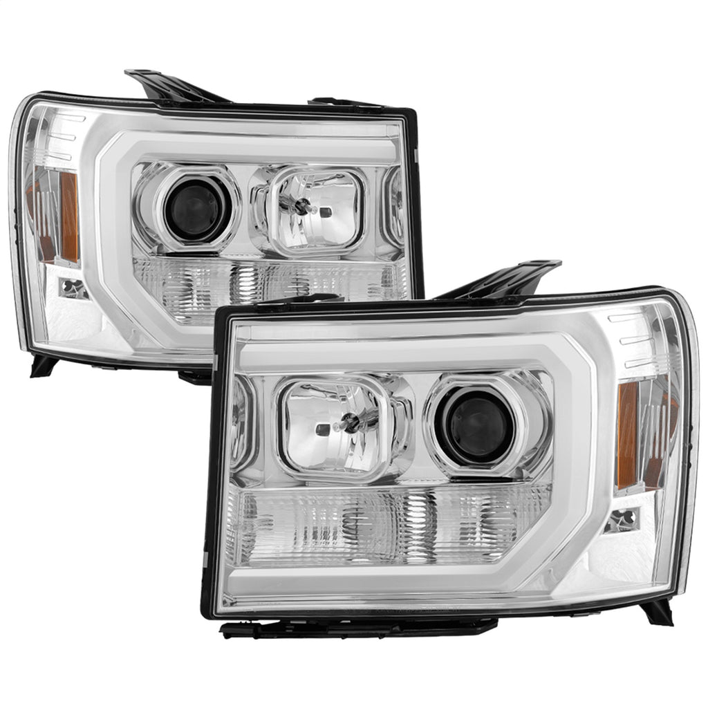 Spyder Auto 5083647 Light Bar DRL LED Projector Headlights for Select GMC Sierra 1500, GMC Sierra HD, GMC Sierra HD