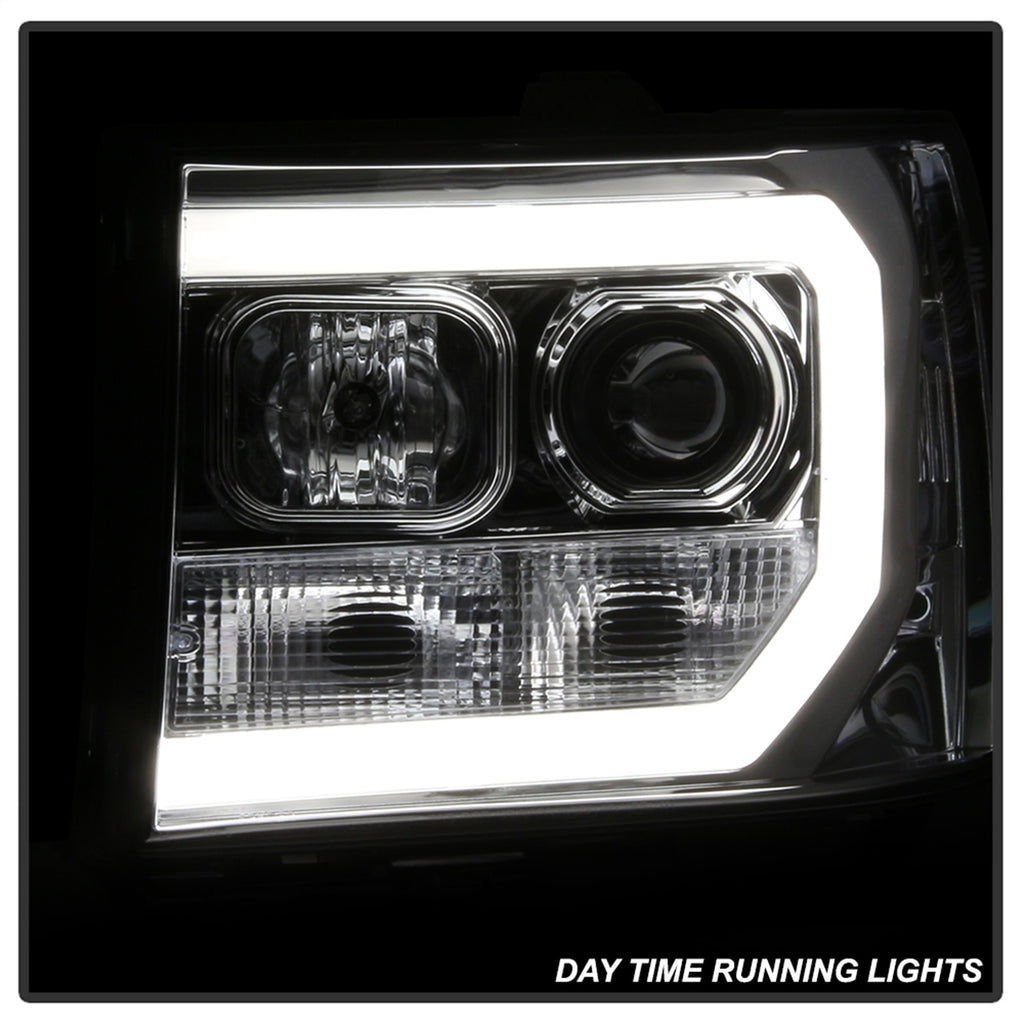 Spyder Auto 5083647 Light Bar DRL LED Projector Headlights for Select GMC Sierra 1500, GMC Sierra HD, GMC Sierra HD