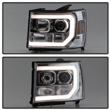 Load image into Gallery viewer, Spyder Auto 5083647 Light Bar DRL LED Projector Headlights for Select GMC Sierra 1500, GMC Sierra HD, GMC Sierra HD