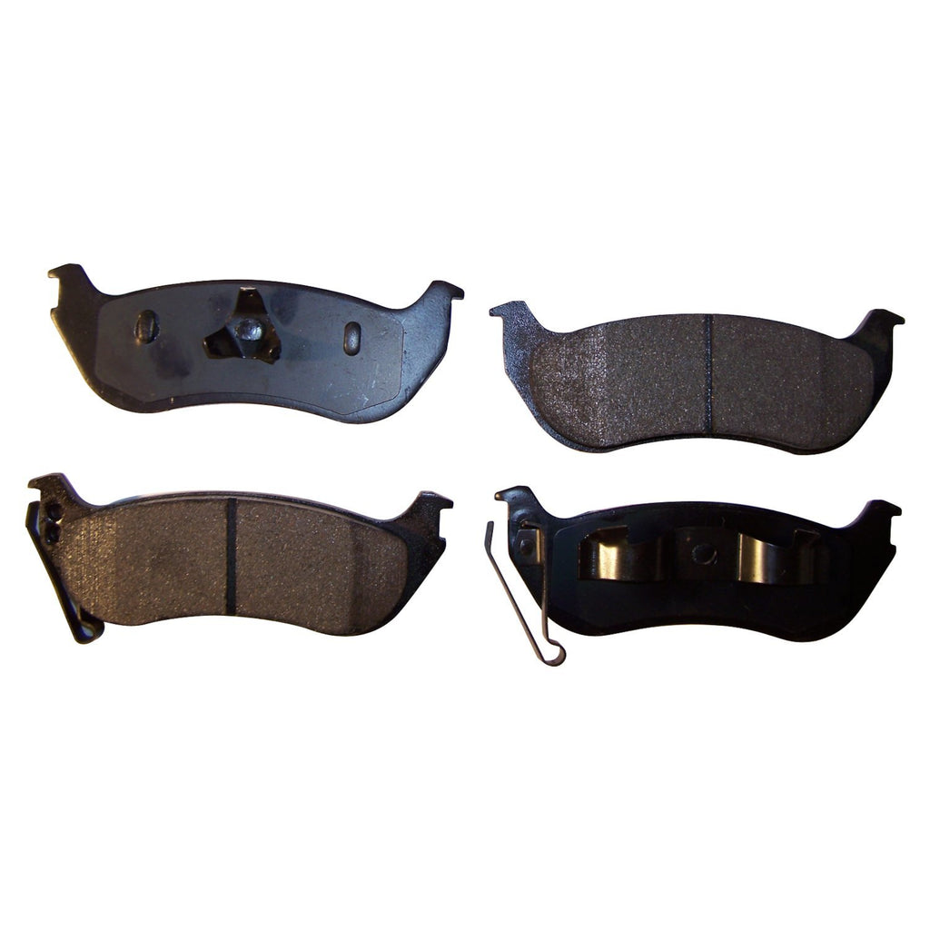 Crown Automotive Jeep Replacement 5083882TI Rear Brake Pad Set for 2003-2007 Jeep KJ Liberty for Select Jeep Liberty