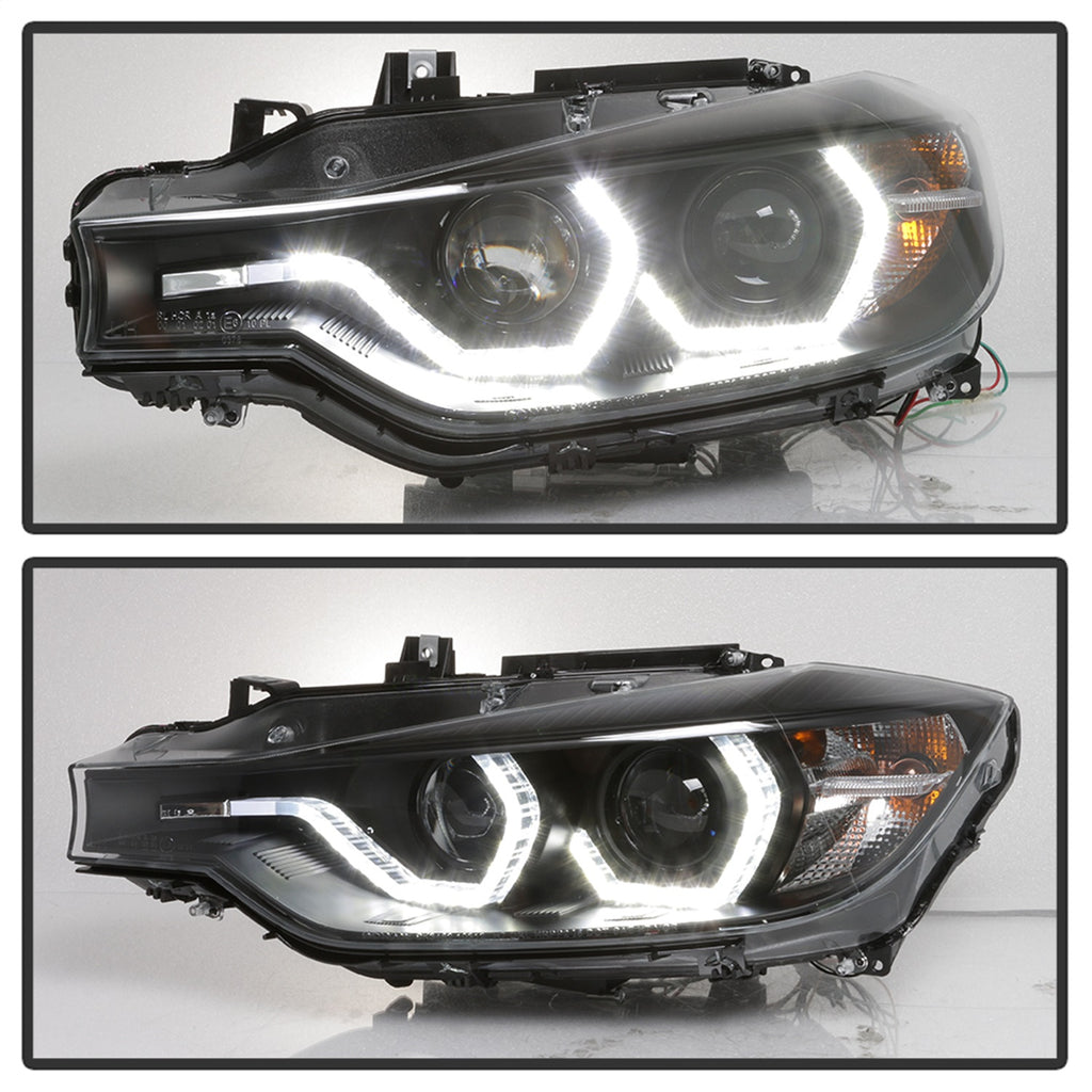 Spyder Auto 5084347 DRL LED Projector Headlights for Select BMW 320i, BMW 320i xDrive, BMW 328d, BMW 328d xDrive, BMW 328i, BMW 328i xDrive, BMW 335i, BMW 335i xDrive