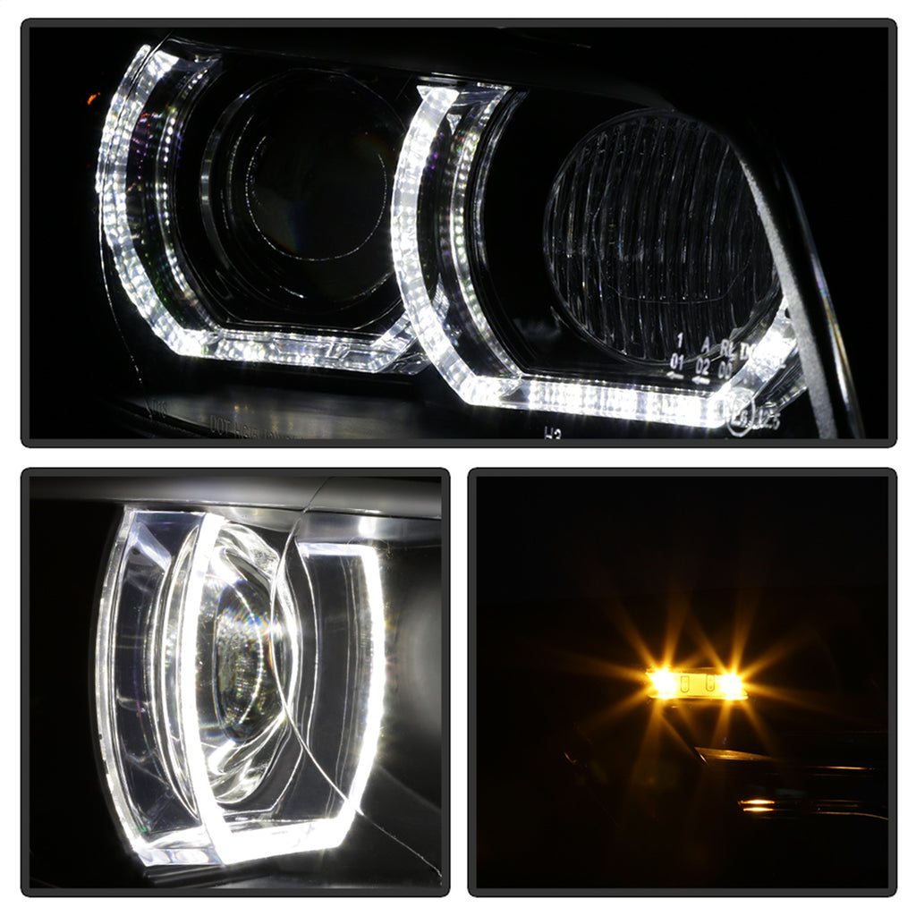 Spyder Auto 5085184 DRL LED Projector Headlights for Select BMW 328i, BMW 328i xDrive, BMW 328xi, BMW 335i, BMW 335i xDrive, BMW 335xi