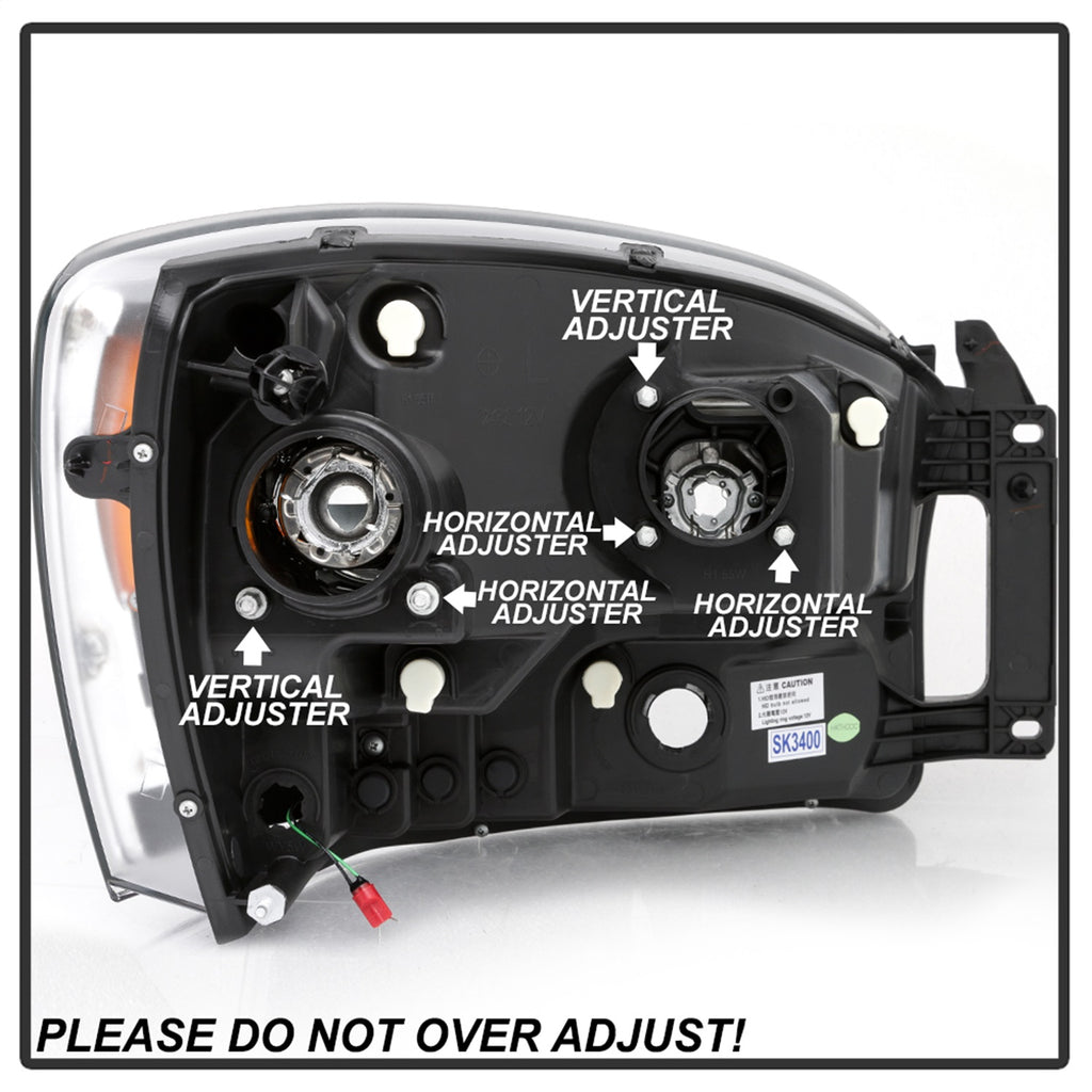 Spyder Auto 5085290 Projector Headlights for Select Dodge Ram 1500, Dodge Ram 2500, Dodge Ram