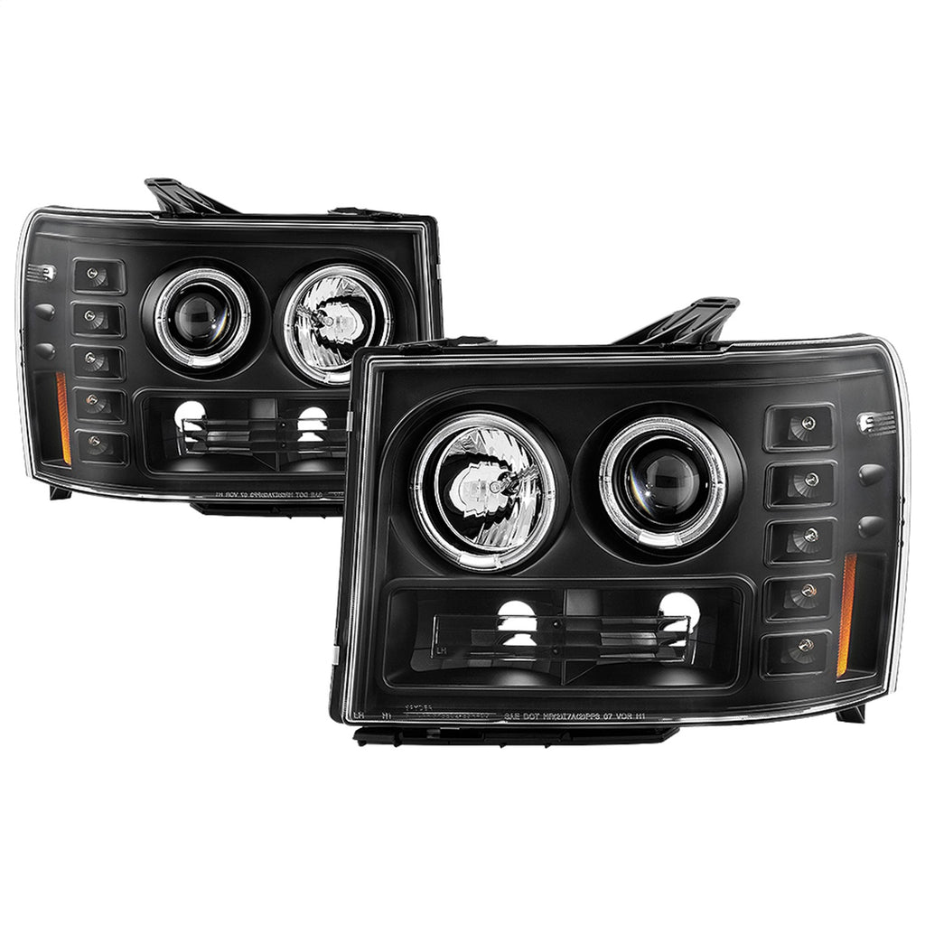 Spyder Auto 5086020 Halo LED Projector Headlights for Select GMC Sierra 1500, GMC Sierra HD, GMC Sierra HD