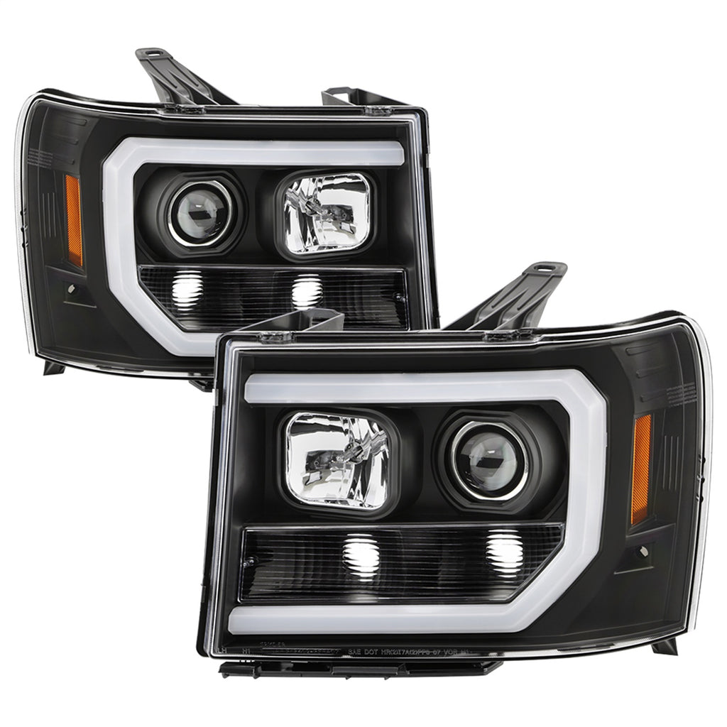Spyder Auto 5086037 DRL Projector Headlights for Select GMC Sierra 1500, GMC Sierra HD, GMC Sierra HD