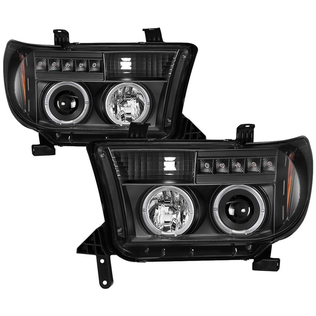 Spyder Auto 5086044 Halo LED Projector Headlights for Select Toyota Sequoia, Toyota Tundra