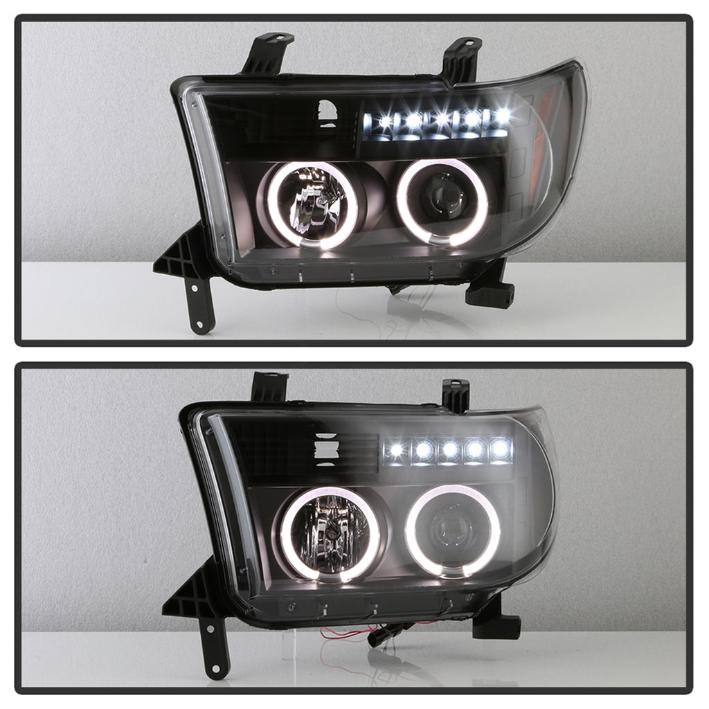 Spyder Auto 5086044 Halo LED Projector Headlights for Select Toyota Sequoia, Toyota Tundra