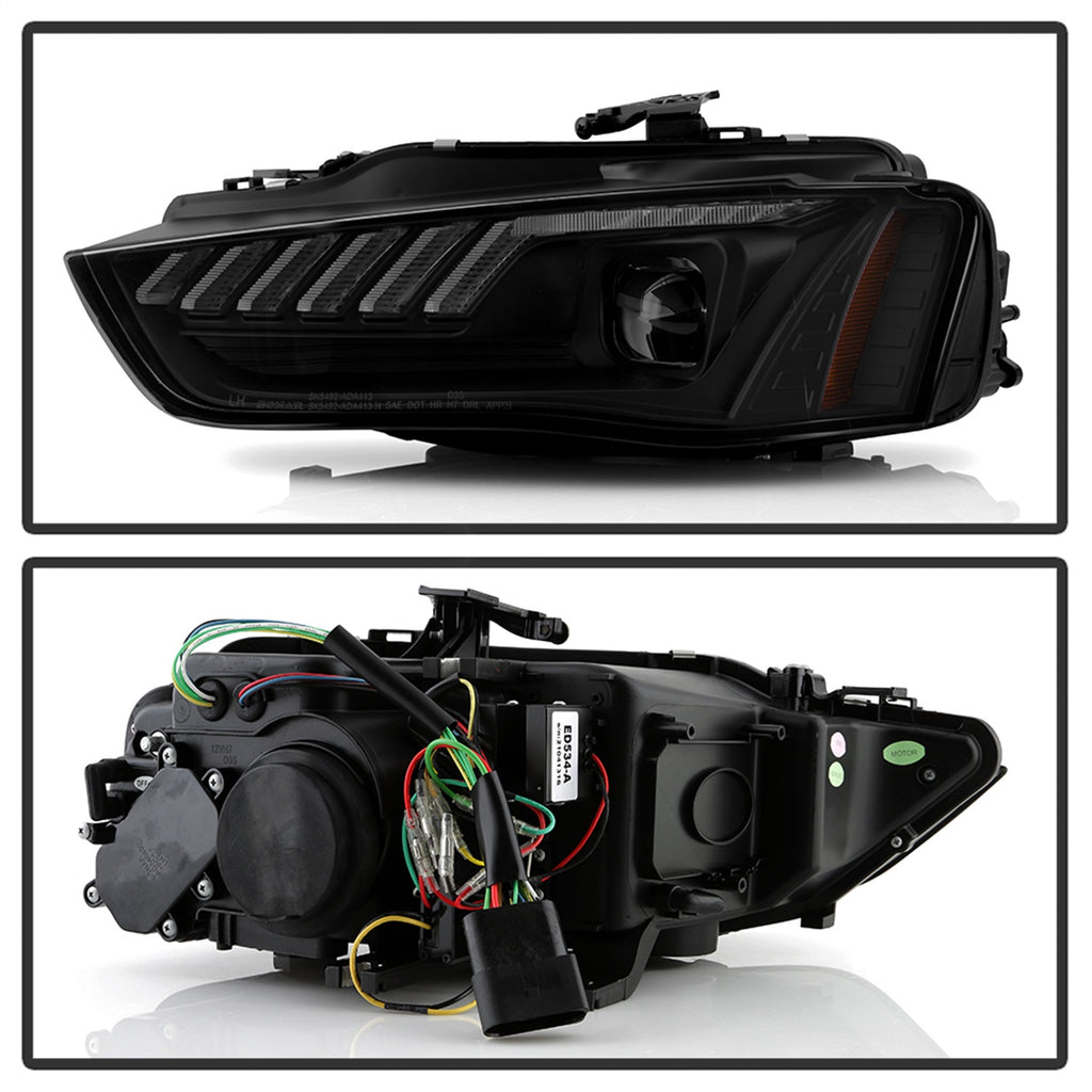 Spyder Auto 5088352 APEX Series Projector Headlights for Select Audi A4, Audi A4 Quattro, Audi A4 allroad, Audi S4