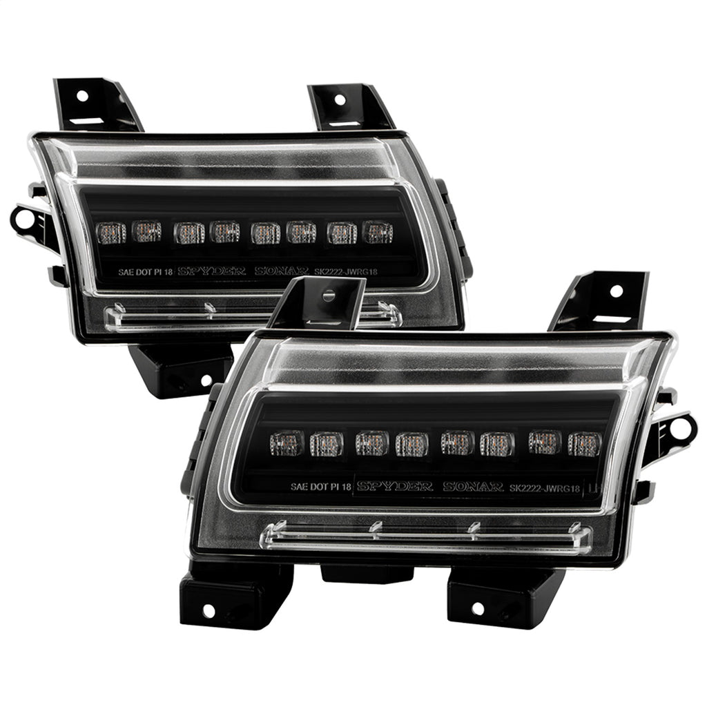 Spyder Auto 5088543 LED Fog Lights for Select Jeep Wrangler, Jeep Wrangler JK