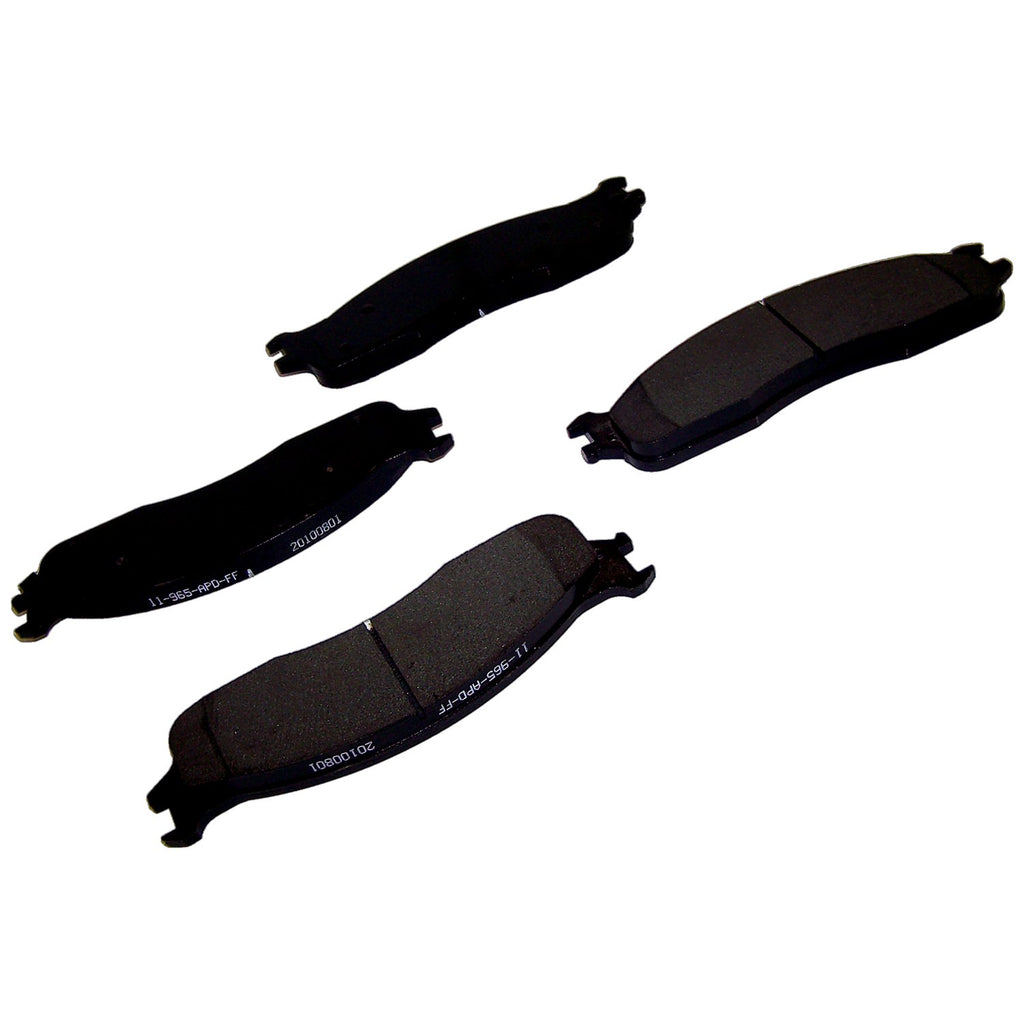 Crown Automotive Jeep Replacement 5093267AA Brake Pad Set for Dodge 2003-2008 Ram DR, DH, D1 2500 / 3500 Trucks for Select Dodge Ram 1500, Dodge Ram 2500, Dodge Ram