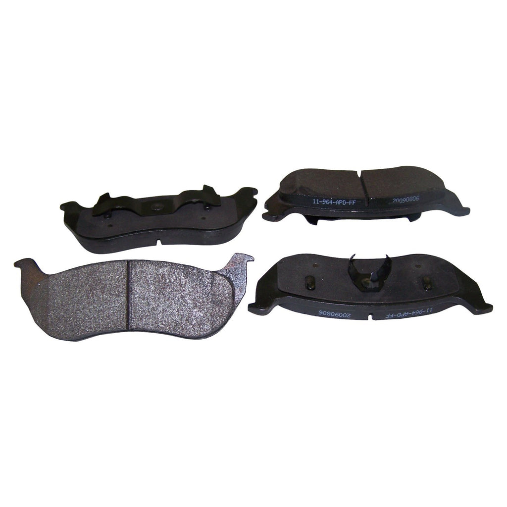 Crown Automotive Jeep Replacement 5093511TI Rear Brake Pad Set for 2003-2006 Jeep TJ Wrangler w/ Rear Disc Brakes for Select Jeep TJ, Jeep Wrangler