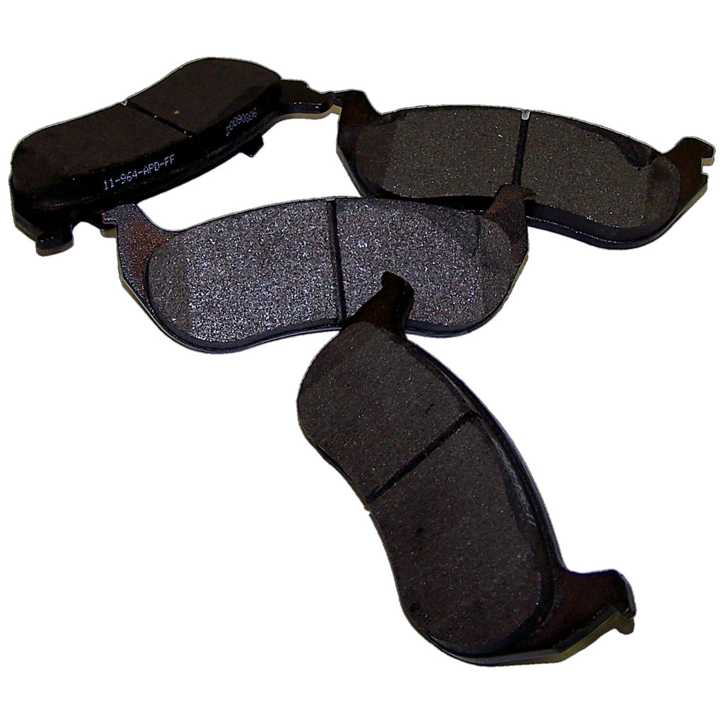 Crown Automotive Jeep Replacement 5093511TI Rear Brake Pad Set for 2003-2006 Jeep TJ Wrangler w/ Rear Disc Brakes for Select Jeep TJ, Jeep Wrangler