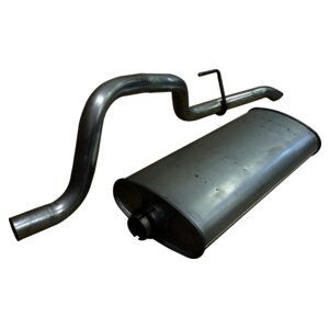 Crown Automotive Jeep Replacement 5096298AA Muffler & Tailpipe for 1999-2001 Jeep WJ, WG Grand Cherokee w/ 4.7L Engine for Select Jeep Grand Cherokee