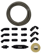 Load image into Gallery viewer, FiTech Fuel Injection 51001 Go Fuel AN-6 Stainless Steel 20 Ft Hose Kit with Filter