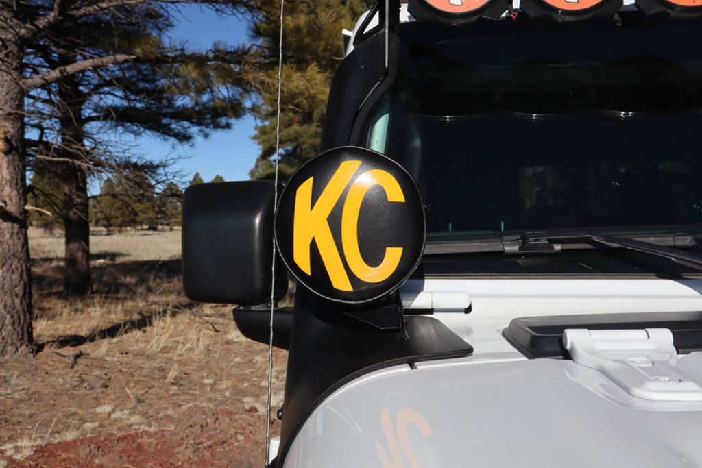 KC HiLiTES 5102 KC Cover 6in Vinyl Black Yellow PR