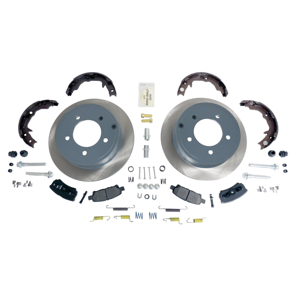 Crown Automotive Jeep Replacement 5105515K Rear Disc Brake Service Kit for 07-17 Jeep MK Compass, Patriot w/ 10.31" Rotors for Select Chrysler Sebring, Dodge Avenger, Jeep Compass, Jeep Patriot