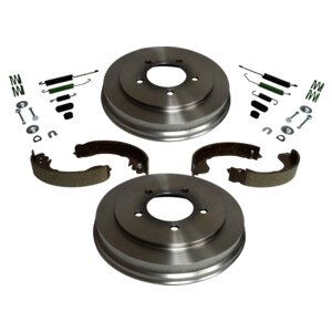 Crown Automotive Jeep Replacement 5105617K Rear Drum Brake Service Kit for 2007-2017 Jeep MK Compass / Patriot for Select Chrysler Sebring, Dodge Avenger, Dodge Caliber, Jeep Compass, Jeep Patriot