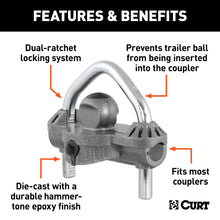 Load image into Gallery viewer, CURT 23659 CURT 23659 Hammer-Tone Epoxy Steel Universal Trailer Tongue Lock - Truck Part Superstore