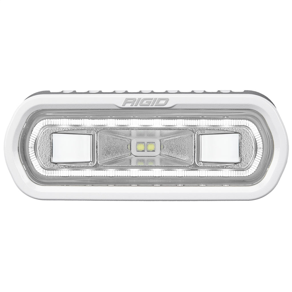 Rigid Industries 51100 SR-L Series Marine Spreader Pod 2 Wire Surface Mount White With White Halo