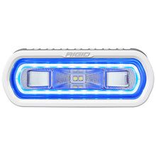 Load image into Gallery viewer, Rigid Industries 51101 SR-L Series Marine Spreader Pod 2 Wire Surface Mount White With Blue Halo