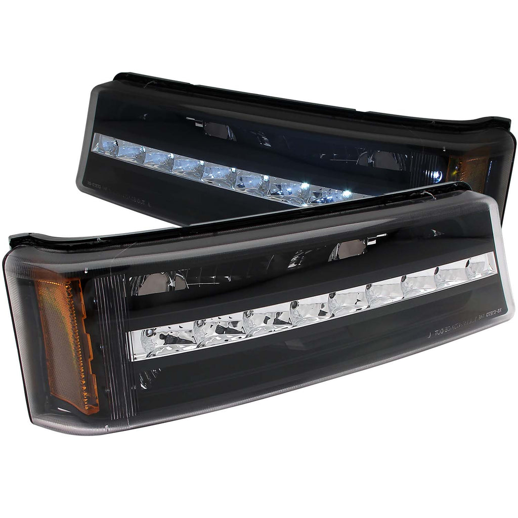 ANZO USA 511067 Parking Light Assembly for Select Chevrolet Avalanche 1500, Chevrolet Avalanche 2500, Chevrolet Silverado 1500, Chevrolet Silverado Classic, Chevrolet Silverado HD, Chevrolet Silverado HD Classic, Chevrolet Silverado 2500, Chevrolet