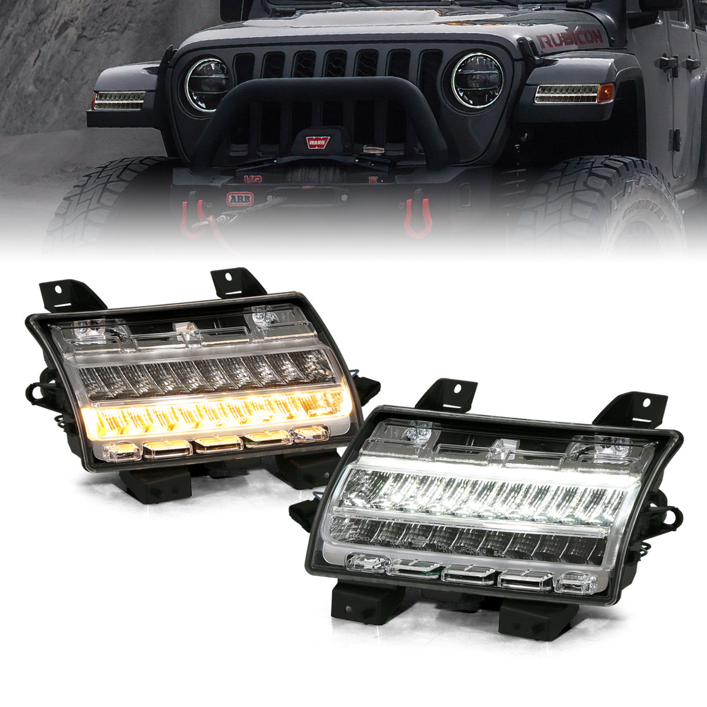 ANZO USA 511083 ANZO USA Side Markers for Select Jeep Gladiator, Jeep Wrangler