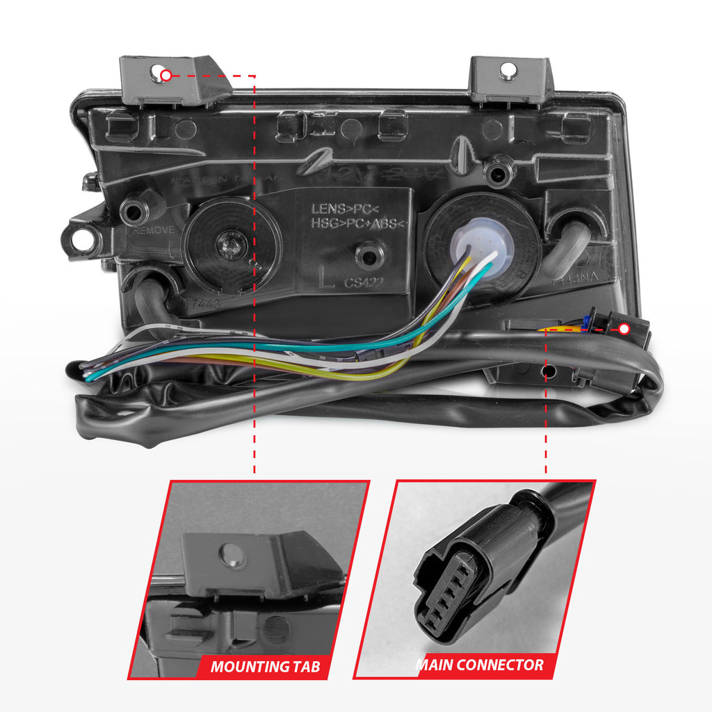 ANZO USA 511088 Turn Signal Light Assembly for Select Jeep Gladiator, Jeep Wrangler