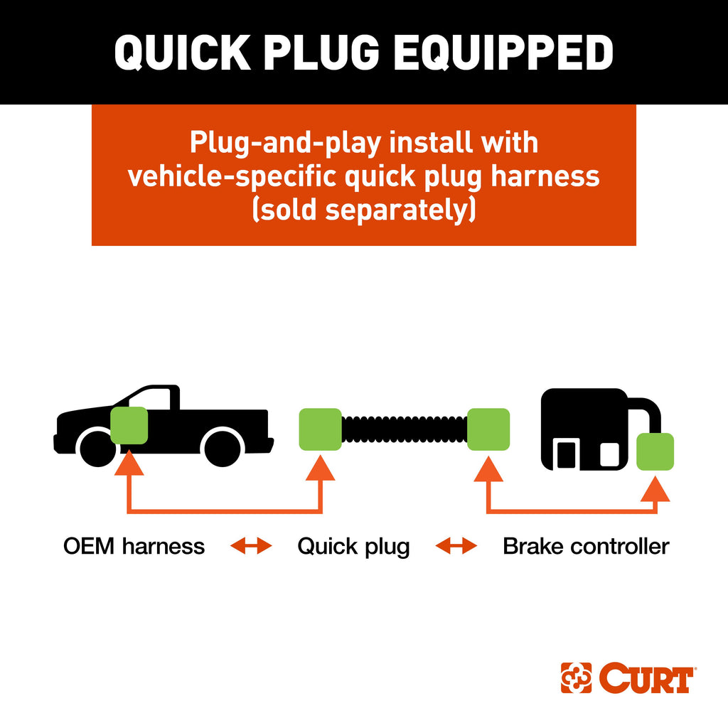 CURT 51116 Venturer NEXT Trailer Brake Controller Time-Delay