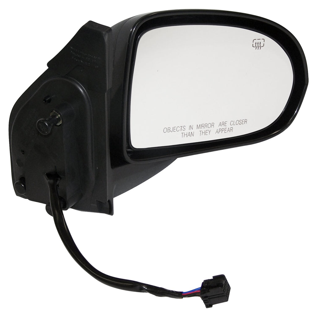 Crown Automotive Jeep Replacement 5115046AD Right Power Heated, Manual Folding Mirror for 07-15 Jeep MK Compass, Black for Select Jeep Compass