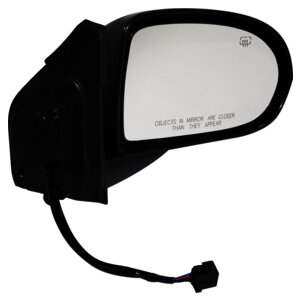 Crown Automotive Jeep Replacement 5115046AD Right Power Heated, Manual Folding Mirror for 07-15 Jeep MK Compass, Black for Select Jeep Compass