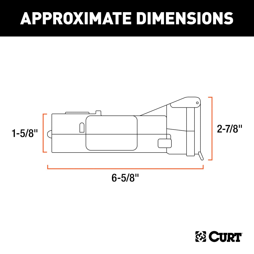 CURT 51180 Echo Mobile Trailer Brake Controller, 7-Way, Bluetooth® Smartphone Connection