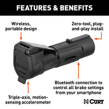 Load image into Gallery viewer, CURT 51180 Echo Mobile Trailer Brake Controller, 7-Way, Bluetooth® Smartphone Connection