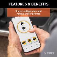 Load image into Gallery viewer, CURT 51180 Echo Mobile Trailer Brake Controller, 7-Way, Bluetooth® Smartphone Connection