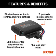 Load image into Gallery viewer, CURT 51190 Echo Under-Dash Trailer Brake Controller, Bluetooth® Smartphone Connection