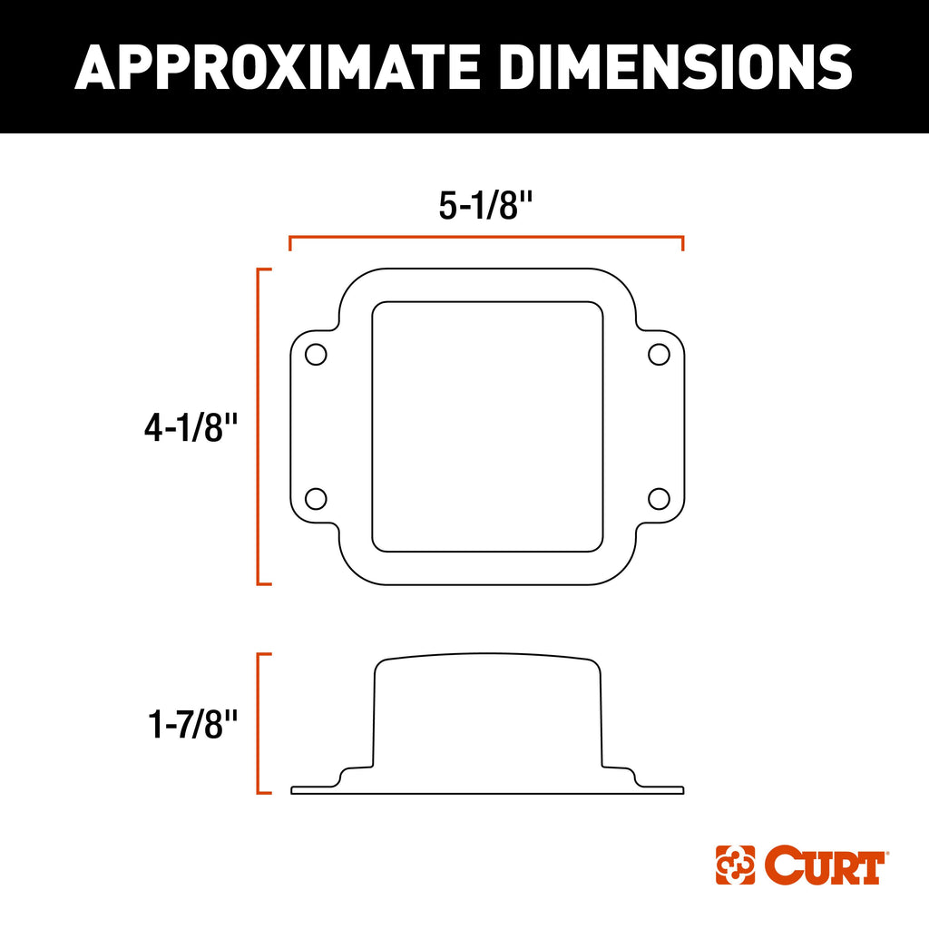 CURT 51200 Echo In-Line Trailer Brake Controller, Bluetooth® Smartphone Connection