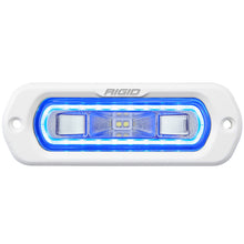 Load image into Gallery viewer, Rigid Industries 51201 SR-L Series Marine Spreader Pod 2 Wire Flush Mount White With Blue Halo