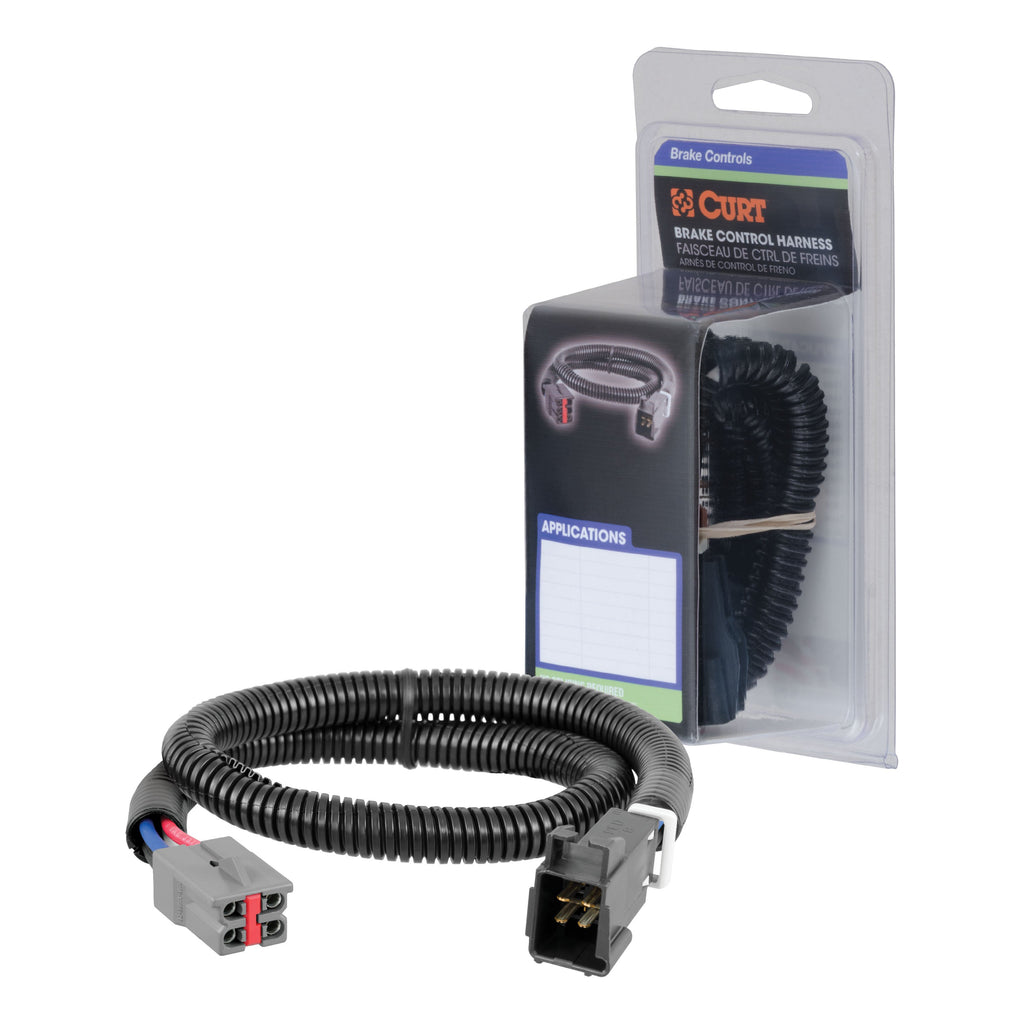 CURT 51313 Trailer Brake Controller Harness, Select Ford Bronco, F-150 (Packaged)