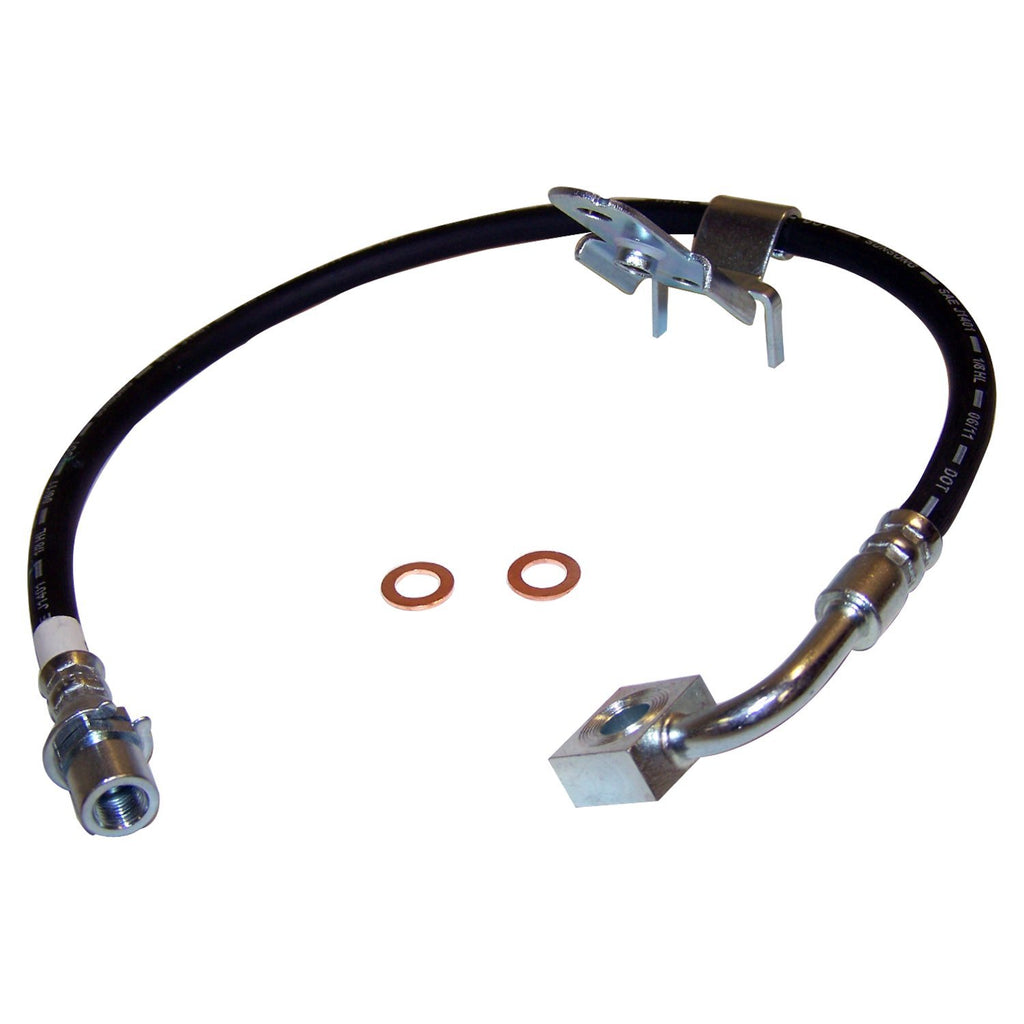 Crown Automotive Jeep Replacement 5140861AA Right Front Brake Hose for Select 05-10 Dodge/Chrysler Models w/ Standard Brakes
