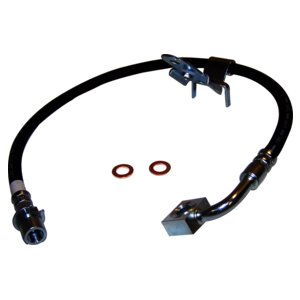 Crown Automotive Jeep Replacement 5140861AA Right Front Brake Hose for Select 05-10 Dodge/Chrysler Models w/ Standard Brakes