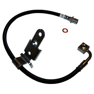 Crown Automotive Jeep Replacement 5140863AA Left Front Brake Hose for Select 05-10 Dodge/Chrysler Models w/ Standard Brakes