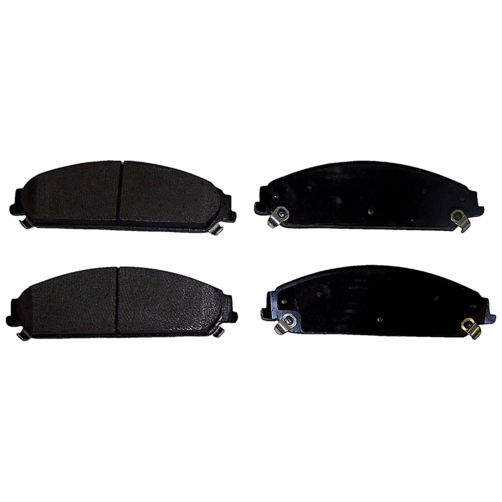 Crown Automotive Jeep Replacement 5142559AA Front Brake Pad Set for Select 05-10 Dodge and Chrysler w/ Dual Piston Calipers