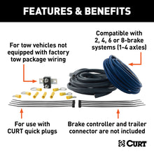 Load image into Gallery viewer, CURT 51500 Trailer Brake Controller Wiring Kit