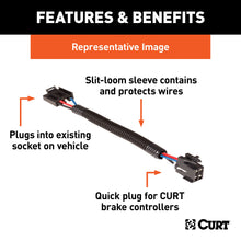 Load image into Gallery viewer, CURT 51532 Competitor-Brake-Controller-to-CURT-Harness Adapter
