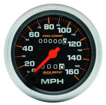 Load image into Gallery viewer, AutoMeter 5153 GAUGE, SPEEDOMETER, 3 3/8", 160MPH, MECHANICAL, PRO-COMP