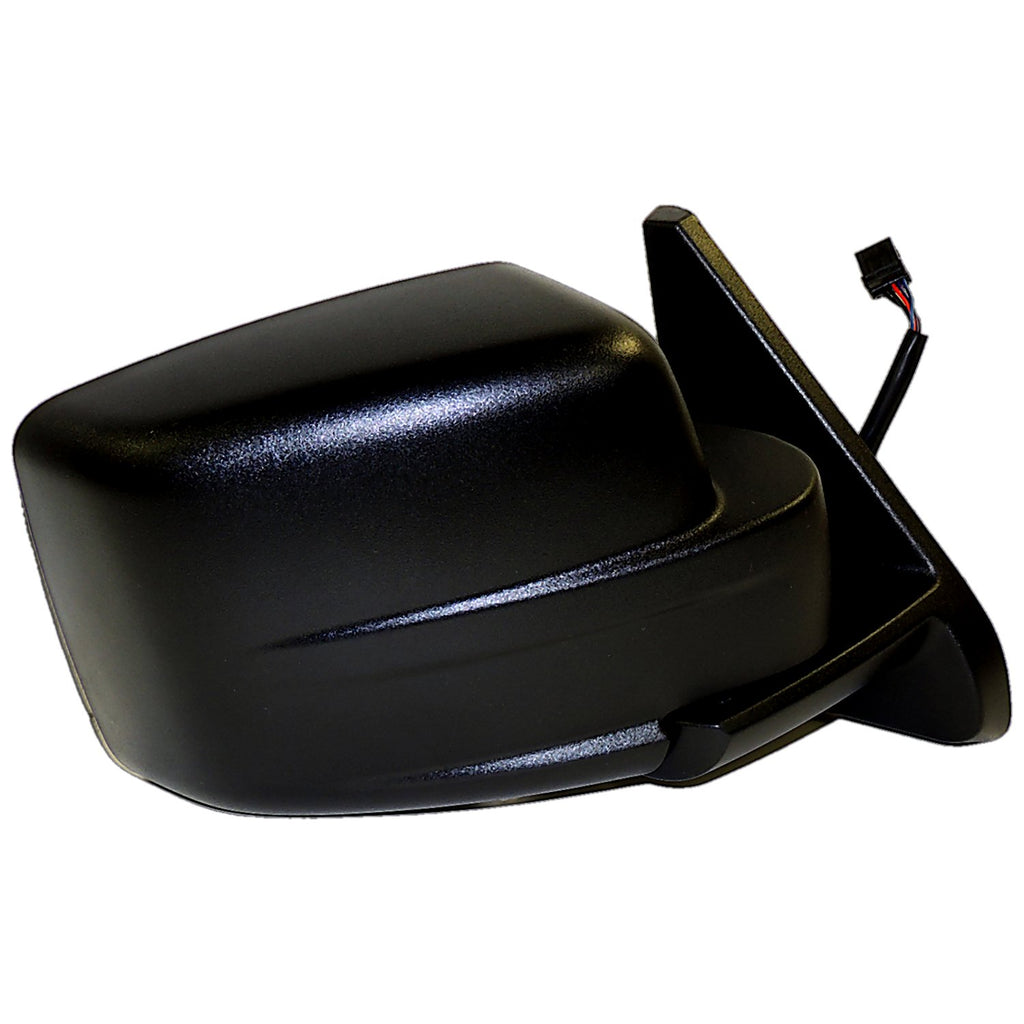 Crown Automotive Jeep Replacement 5155462AG Right Power, Heated, Manual Folding Mirror for 2007-15 Jeep MK Patriot, Black for Select Jeep Patriot