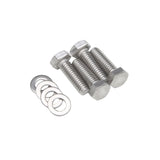 Trans-Dapt 9423 5/16 in.-18 x 1 in. HEX HEAD Valve Cover Bolts and Washers (set of 4)-CHROME