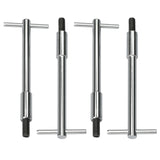 Trans-Dapt 9672 5/16 in.-18 x 5-3/8 in. Tall T-BAR Style Valve Cover Fasteners-CHROME